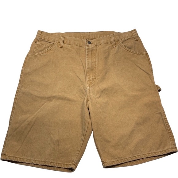 Dickies Canvas Relaxed Fit Carpenter Shorts Sz 38 - Picture 1 of 7